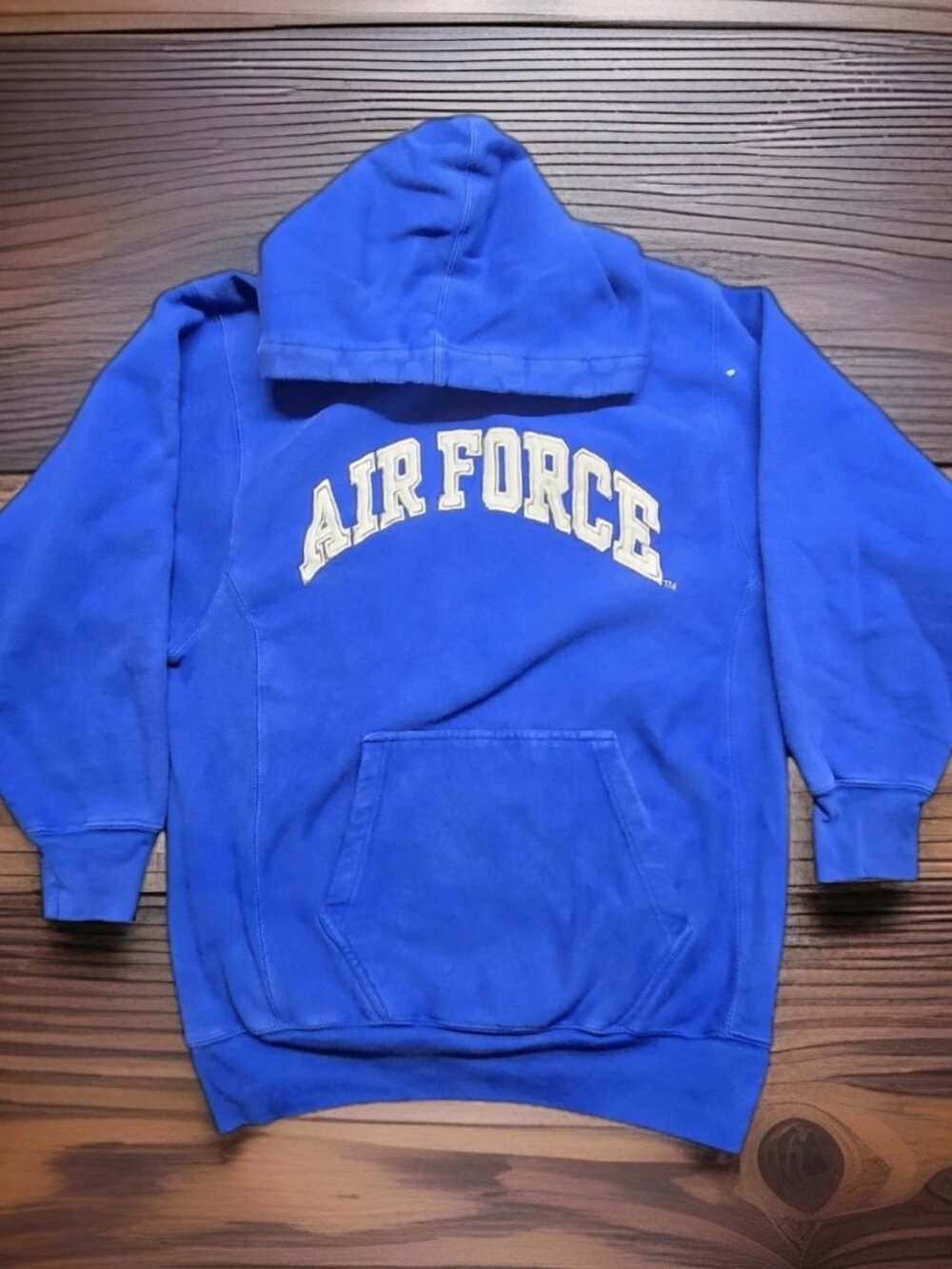 VTG Steve & Barry’s Air Force Heavyweight Hoodie Blue L
